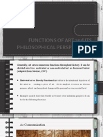 Functions of Art and Its Philosophical Perspectives