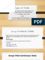Types of Verb English I