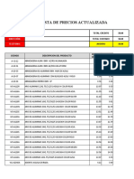 Lista de Precios Ender