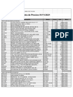 Lista de Precios Maruz Distribuciones Ca General 01112021