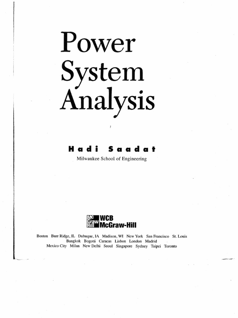 Power System Analysis - Hadi Saadat (Chapter 4) | PDF | Inductance ...