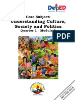Understanding Culture, Society and Politics: Core Subject