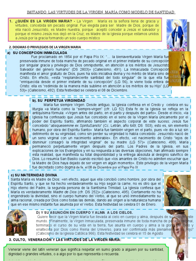 5° La Virgen Maria y San José | Descargar gratis PDF | María, madre de ...