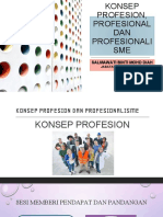 Konsep Profesion, Profesional Dan Profesionalisme