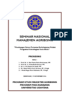 Seminar Nasional Manajemen Agribisnis: Prosiding