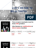 Types of Chemical Reactions