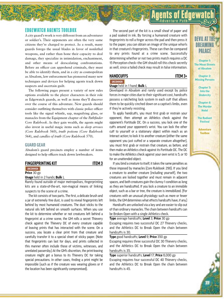 trilha-de-aventuras-agents-of-edgewatch-1-edgewatch-agents-toolbox