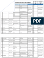 Matriz de Riesgos de Higiene Ocupacional.