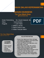 Kewirausahaan Dalam Keperawatan Canvas Business: For Your Mask Shop