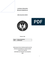 Format Laporan Proses Pemesinan FRAIS