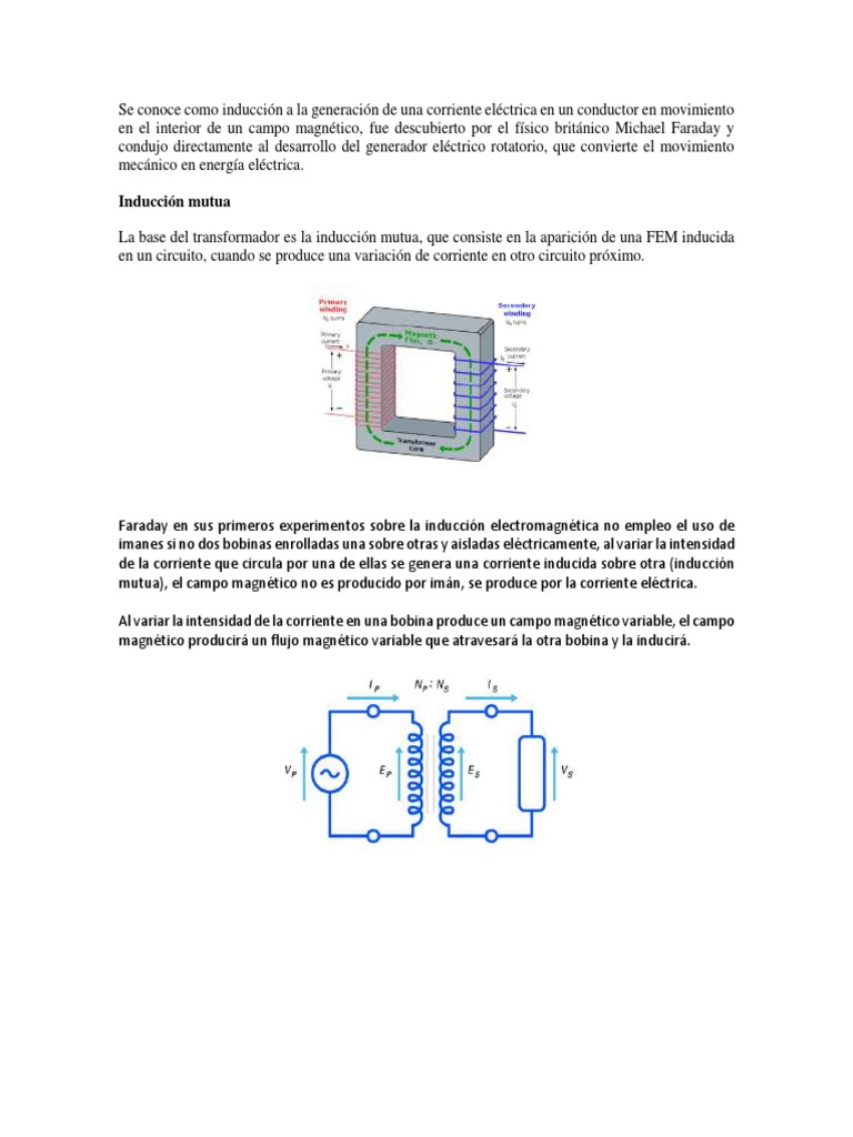 Inducción y Autoinducción (Transformadores) | PDF | Adultos jóvenes