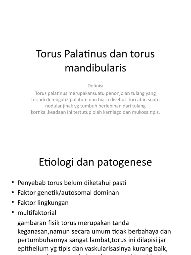 Torus Palatinus | PDF | Kajian Bahasa Asing | Kesehatan Holistik