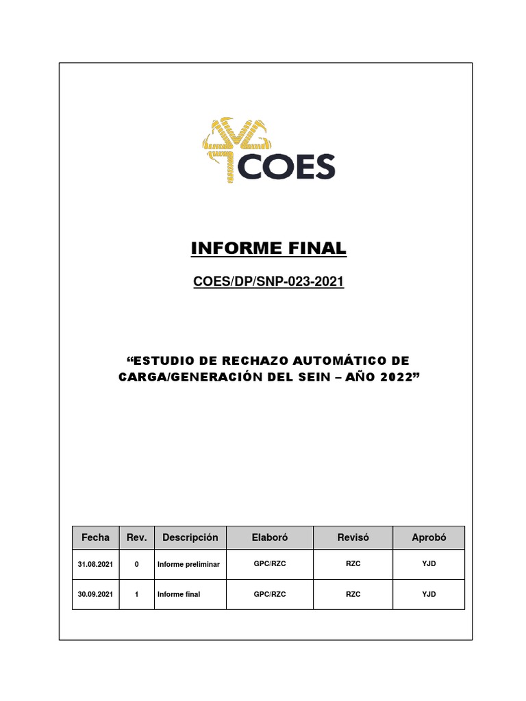 Estudio RACG SEIN 2022: Informe Final | PDF | Software | Electromagnetismo