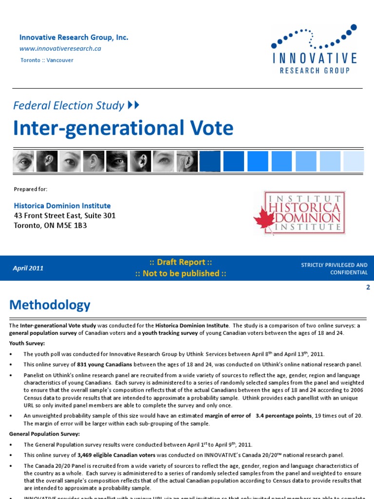 HDI01 - Inter Generational Vote vDRAFT (II) | PDF | Politics Of Canada ...