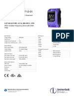 Invertek Drives ODE-3-120043-1F12-01 Datasheet