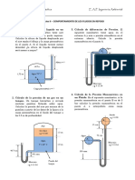 Mecánica de Fluidos - Lista de Ejercicios II