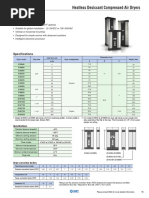 Hunter Pneumatic Filter Specifications | PDF | Filtration | Gases