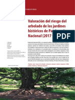 Valoración Del Riesgo Del Arbolado de Los Jardines Históricos de Patrimonio Nacional (2017 y 2018)