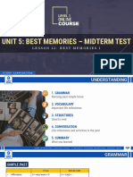Unit 5: Best Memories - Midterm Test