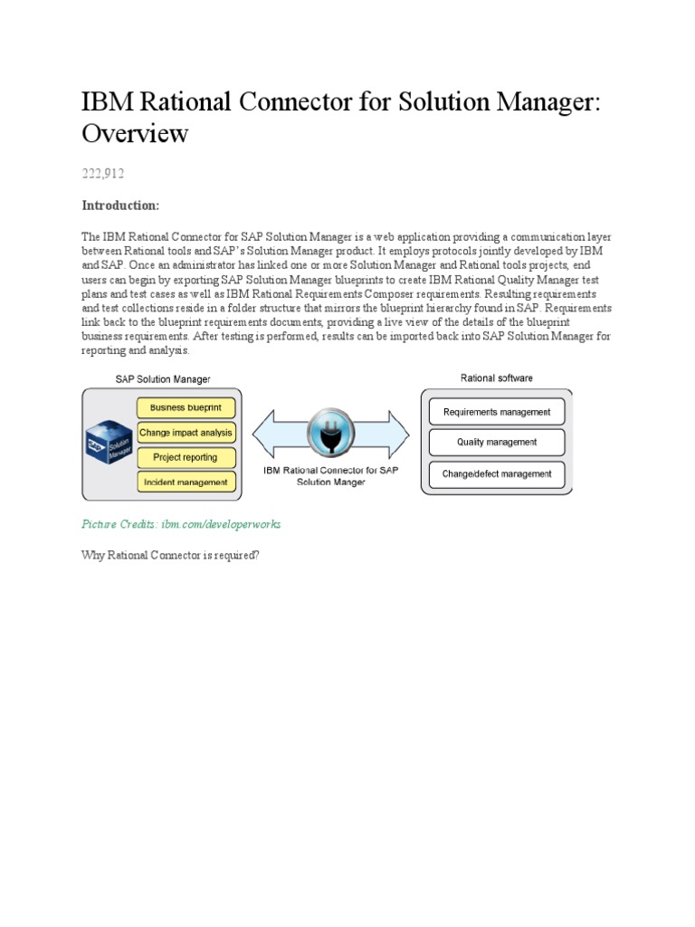IBM Rational Connector for SAP Guide | PDF | Software Testing ...