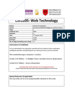 CM1605: Web Technology: Instructions To Candidates