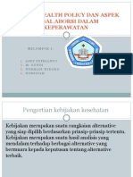 Konsep Health Policy Dan Aspek Legal Aborsi Dalam Keperawatan