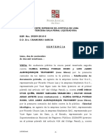 Sentencia Condenatoria Contra Abogados Del Estudio Aliaga Iparraguirre OLINDA ESTELA PORRAS ROMO