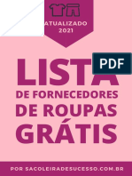 Lista de Fornecedores de Roupas Gratis Sacoleira de Sucesso