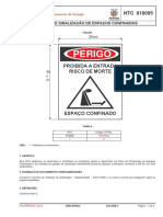 Placa de Sinalização - Espaço Confinado