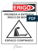 Placa - Espaço Confinado