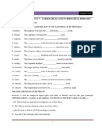 Unit 4 - Participles and Participle Phrases