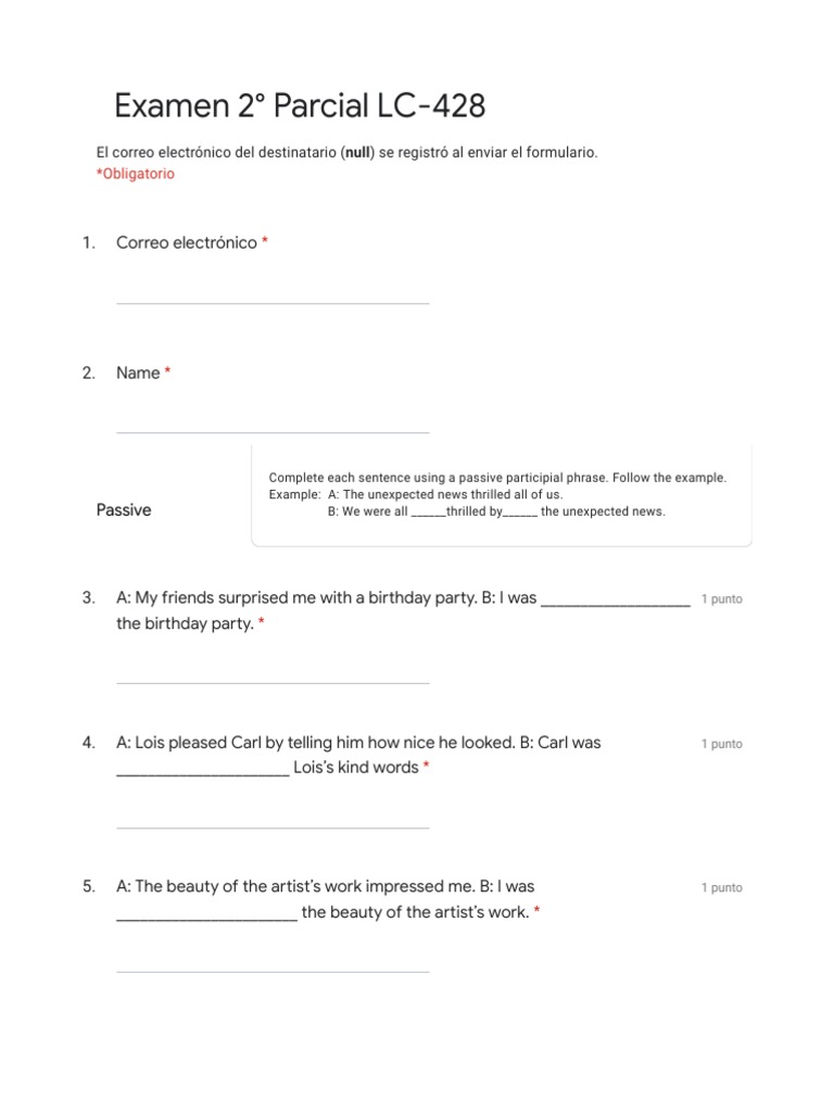 Examen 2° Parcial Inglés IV | PDF | Syntax | Grammar