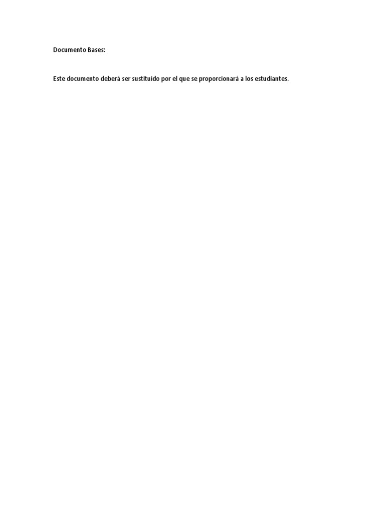 Documento Bases | PDF