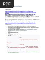 Coding: MCQ's