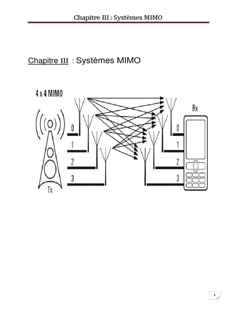 Introduction aux systèmes MIMO | PDF | MIMO | Antenne (Radio)