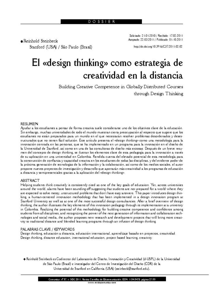 Design Thinking | PDF | Diseño | Creatividad