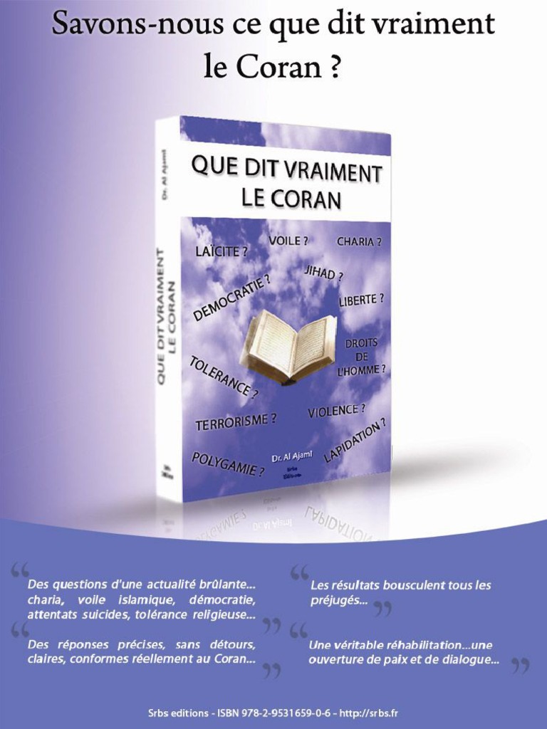 Dr Al Ajami Mise En Garde Que Dit Vraiment Le Coran Fren DR Al Ajami Docteur Al Ajami | PDF | Coran |  Islam