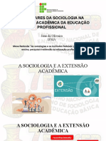 Os lugares da Sociologia_Prof. Jane de Oliveira