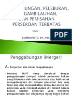 Hukum Perusahaan - 15 - Penggabungan, Peleburan, Pengambilalihan Dan Pemisahan