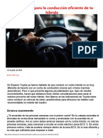 2.siete Habitos para Conduccion Eficiente de Un Híbrido