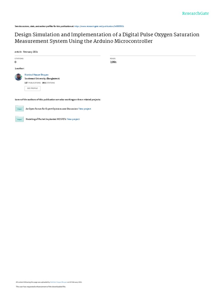 Max30102 Library for Arduino Oximeter | PDF | Analog To Digital ...
