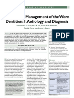 Restorative Management of Toothwear