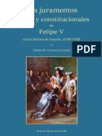 Los Juramentos Forales y Constitucionales de Felipe V en Los Reinos de España (1700-1702