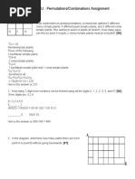 MDM4U: Permutations/Combinations Assignment