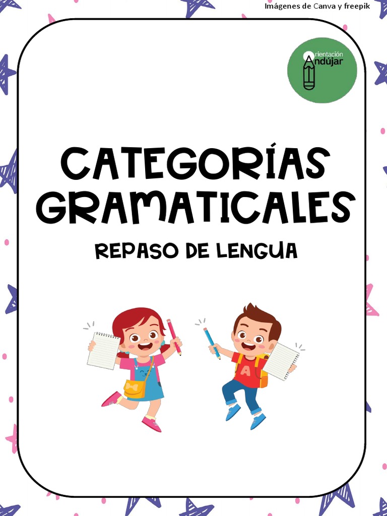 Categorias Gramaticales Repaso De Lengua Pdf Sustantivo Parte Del Discurso