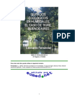 Fernández, L.(2007) Servicios ecológicos en humedales, el caso de Tigre