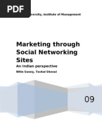 Marketing Through Social Networking Sites 2003