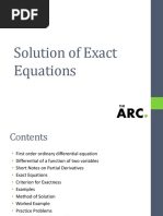 Workshop On Exact Equations