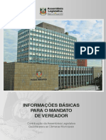 Informações Básicas Para o Mandato de Vereador - WEB