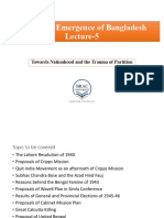 EMB-101: Emergence of Bangladesh Lecture-5 EMB-101: Emergence of Bangladesh Lecture-5